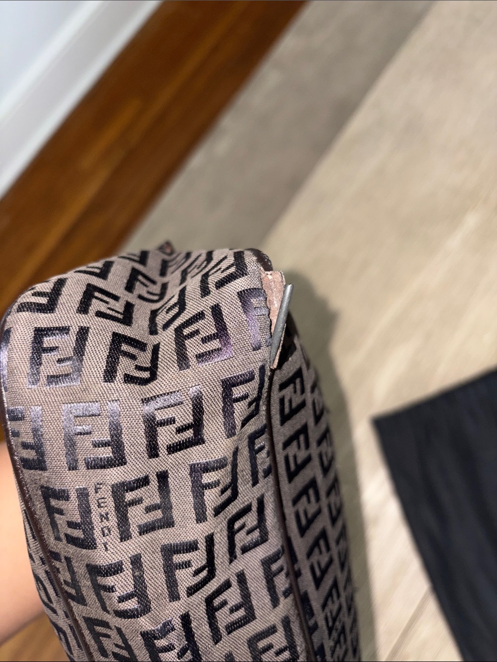 Fendi Vintage Zucca FF Baguette Pouch – Authentic w/ Dust Bag & Card (AS-IS) - Picture 10 of 16